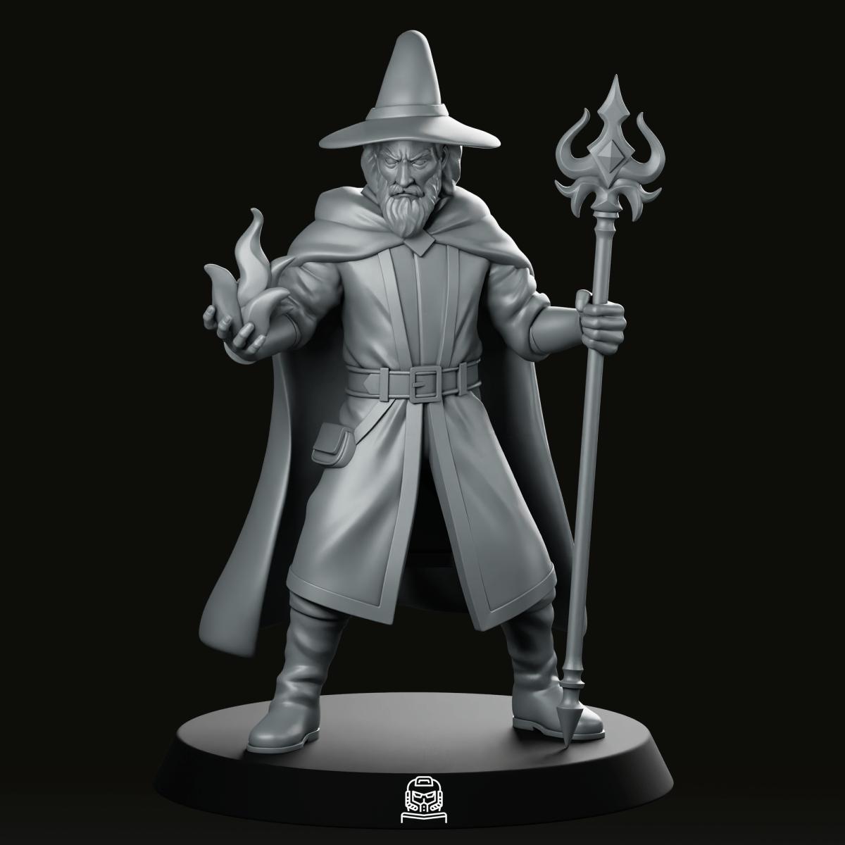 Althas Fenrow Wizard Miniature - We Print Miniatures - We Print Miniatures