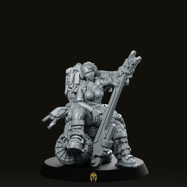 Amanda Wrench 2 Cyberpunk Miniature Female Mechanic Technician