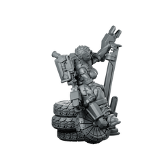 Amanda Wrench 2 Cyberpunk Miniature Female Mechanic Technician Miniature 360 Spin 01