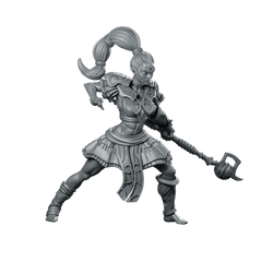 Amazon Sparabar A Miniature Spear Warrior Sentinel - CastNPlay - We Print Miniatures