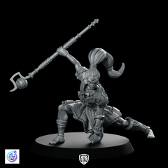 Amazon Sparabar C Miniature Staff - Wielding Warrior - CastNPlay - We Print Miniatures