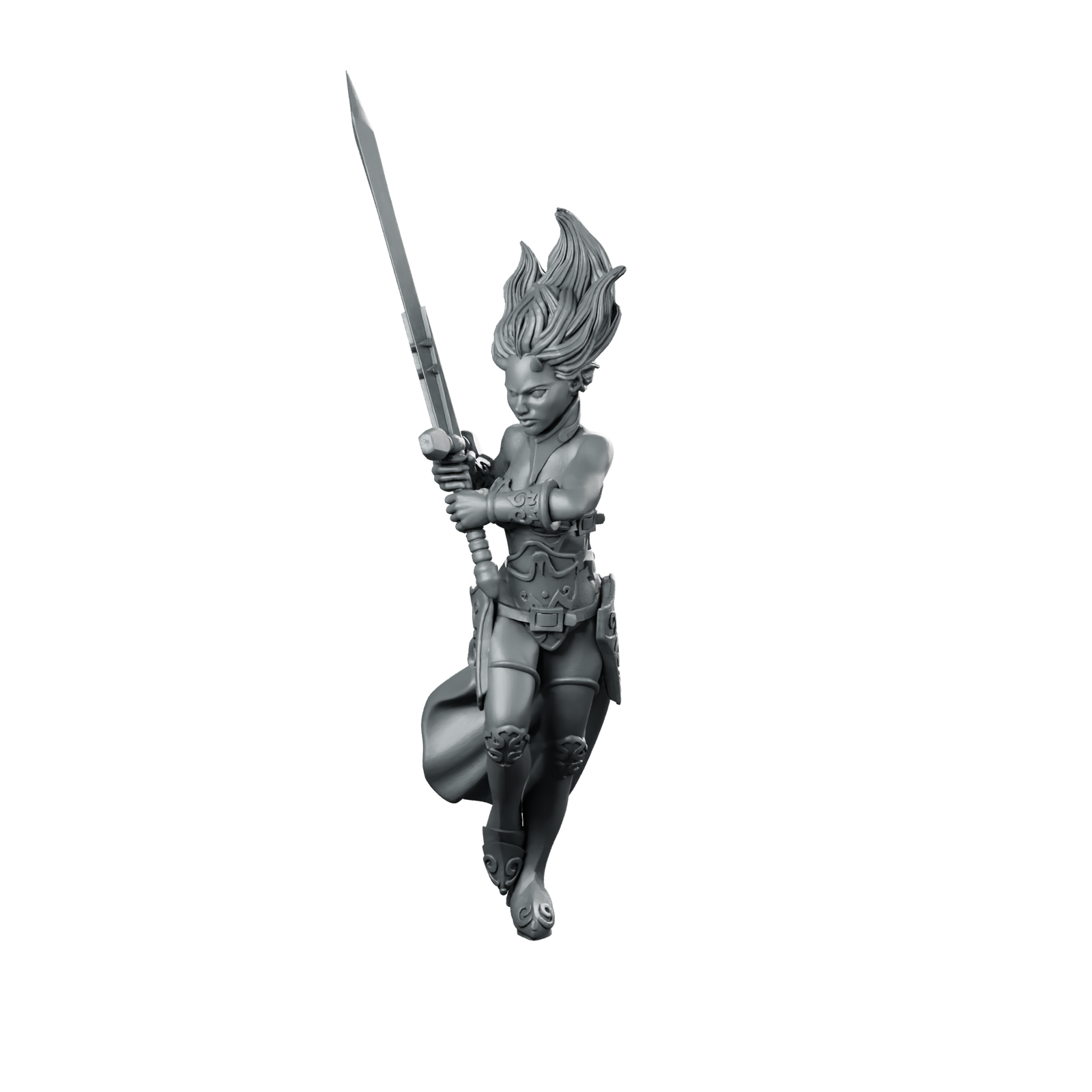 Ambassador of Light 1 Miniature Swordwielding Heroine Miniature 360 Spin 01