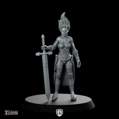 Ambassador of Light 3 Miniature Female Warrior Hero