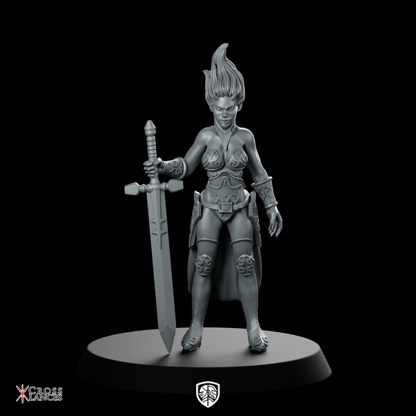 Ambassador of Light 3 Miniature Female Warrior Hero