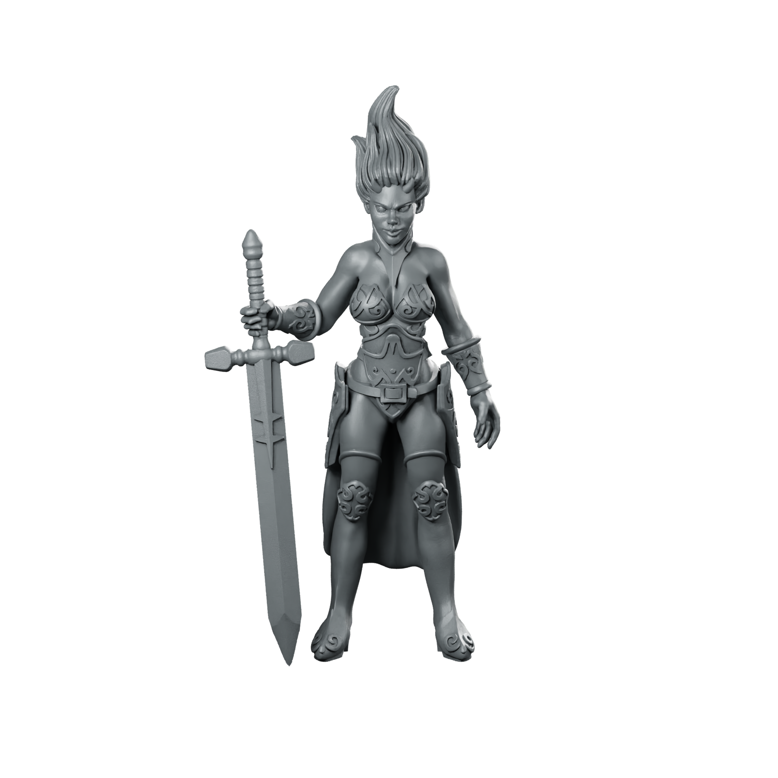 Ambassador of Light 3 Miniature Female Warrior Hero Miniature 360 Spin 01