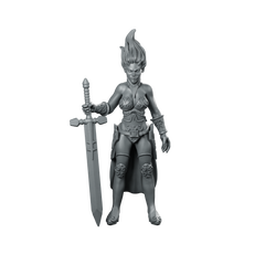 Ambassador of Light 3 Miniature Female Warrior Hero Miniature 360 Spin 01