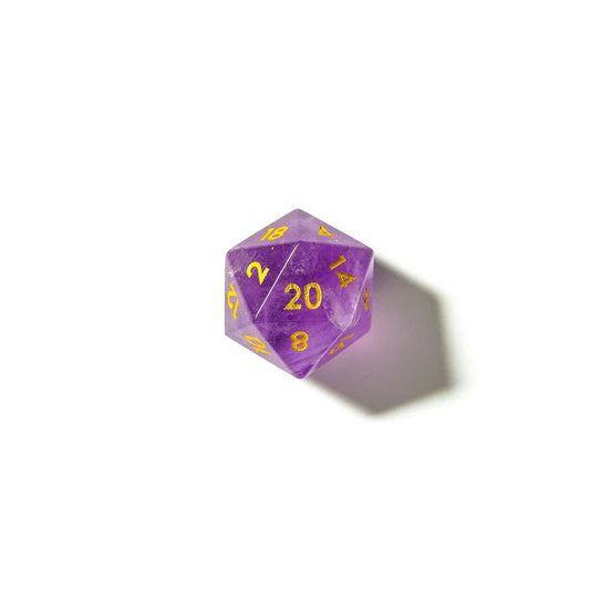 Amethyst | Natural Gemstone | 7 Piece Set - Tabletop Dominion - We Print Miniatures