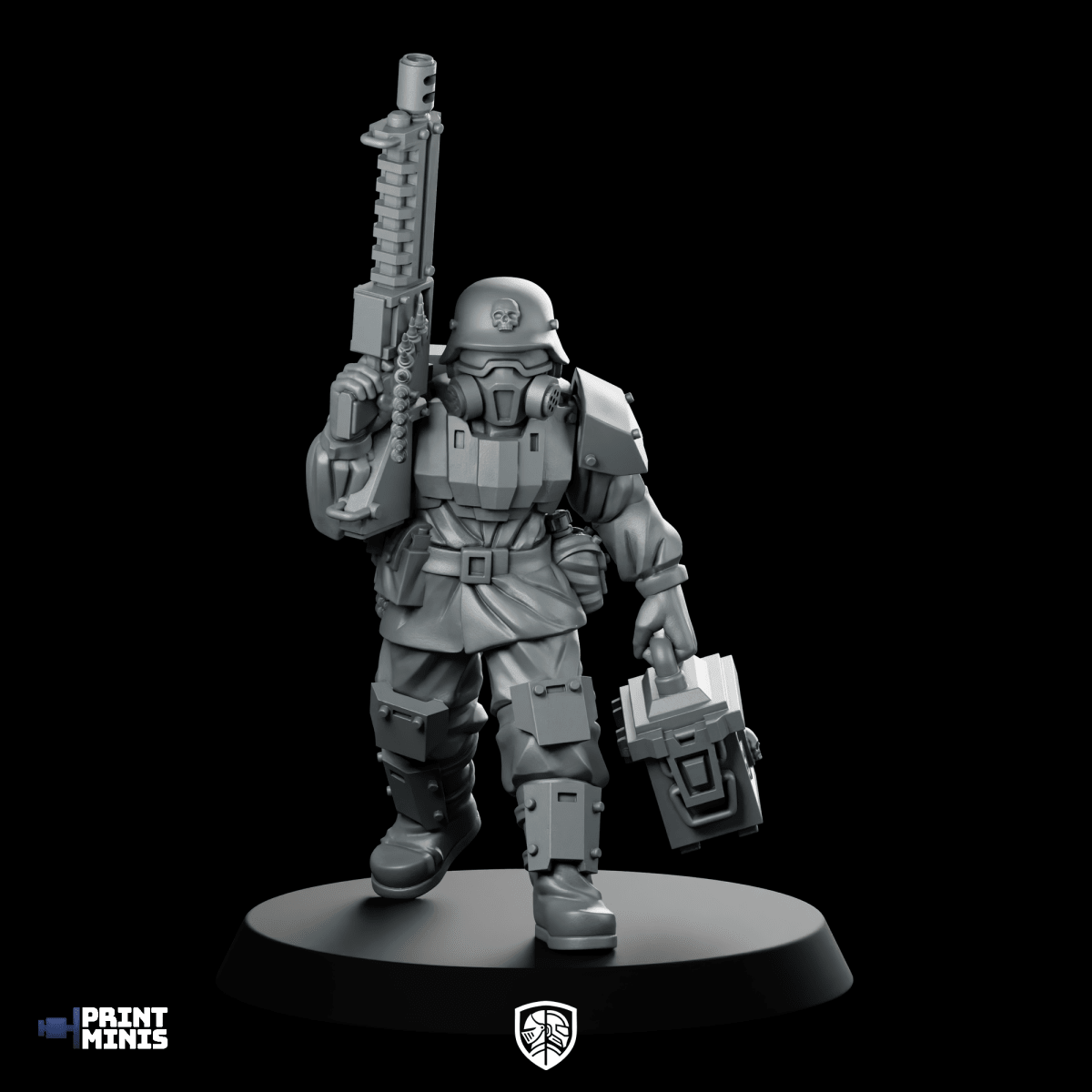 Ammo Jack Miniature Sci - Fi Armoured Trooper Soldier - PrintMinis - We Print Miniatures