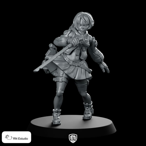 Anby Demara Miniature Female Hero Sword Adventurer