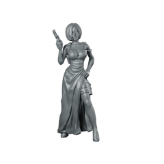 Andrea Miniature Armed Female Survivor Dual Miniature 360 Spin 01
