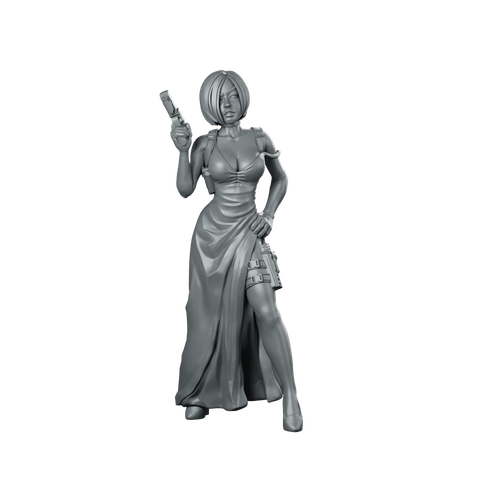 Andrea Miniature Armed Female Survivor Dual Miniature 360 Spin 01