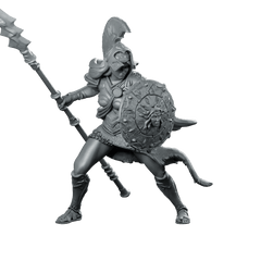Andronika Miniature Armoured Shieldmaiden Spear Warrior Hero - Haito - We Print Miniatures