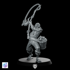 Angling Wallen Miniature Fisherman Townsfolk Humorous D&D