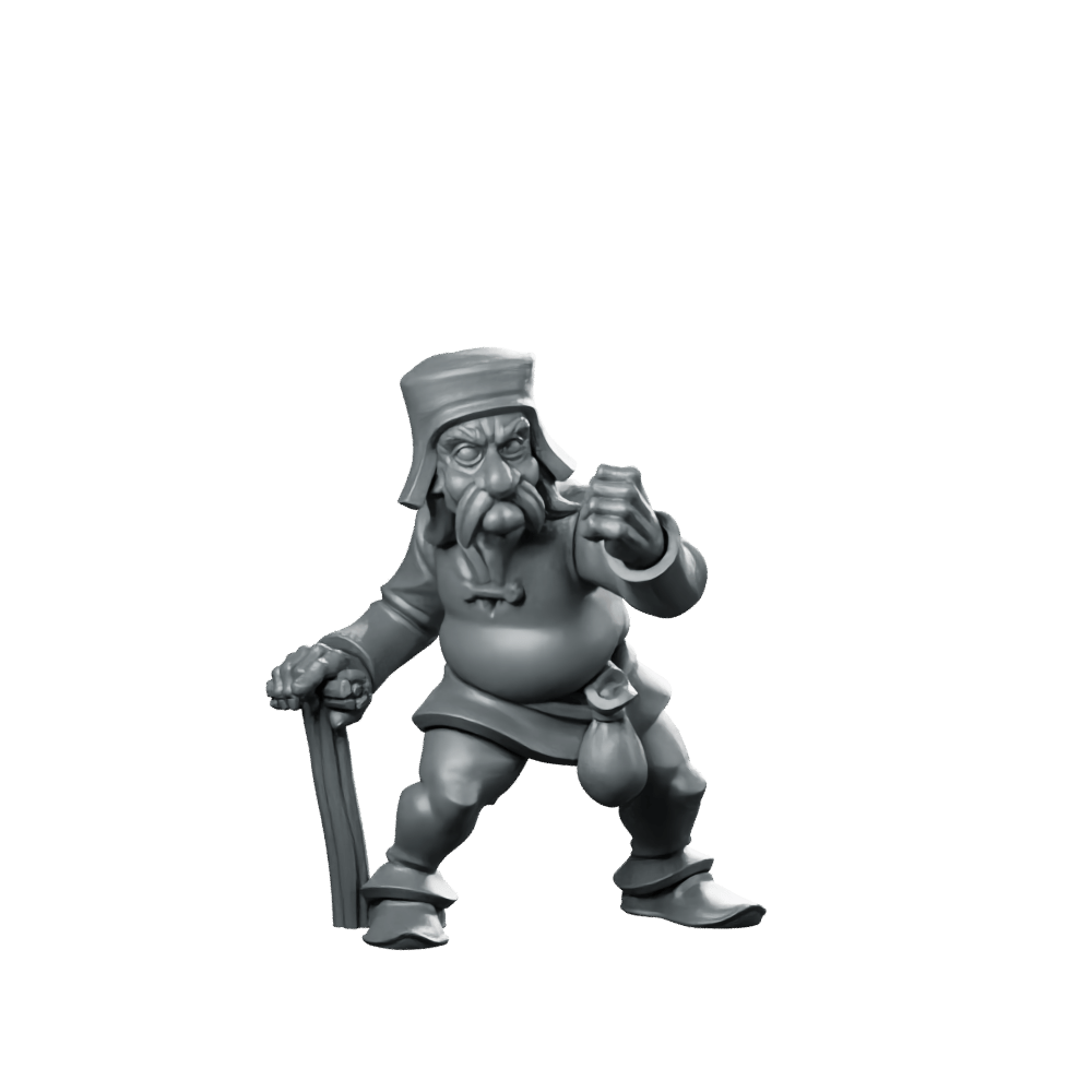 Angry Grandpa Miniature Grumpy Veteran Warrior NPC - Vae Victis - We Print Miniatures