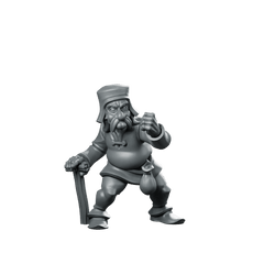 Angry Grandpa Miniature Grumpy Veteran Warrior NPC - Vae Victis - We Print Miniatures