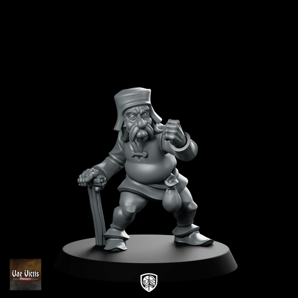 Angry Grandpa Miniature Grumpy Veteran Warrior NPC - Vae Victis - We Print Miniatures