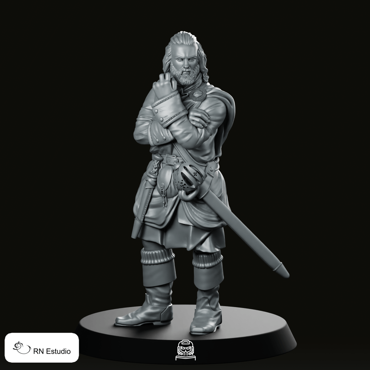 Angus Mhor Scottish Time Traveller Miniature - RN Estudio - We Print Miniatures