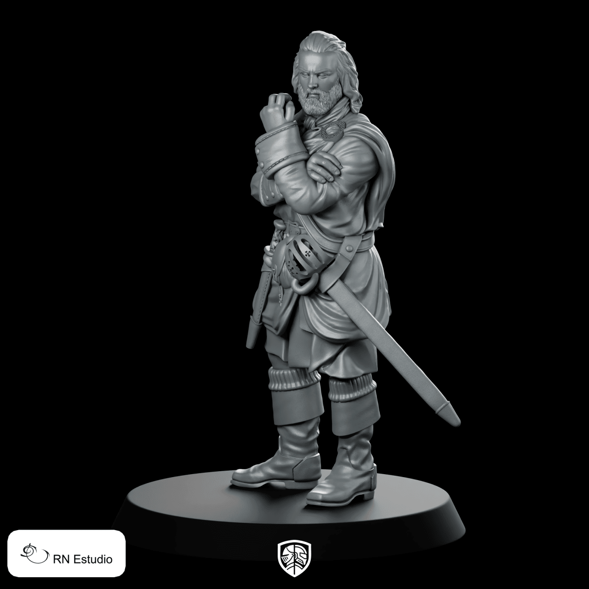 Angus Mhor Scottish Time Traveller Miniature Highland Warrior - RN Estudio - We Print Miniatures
