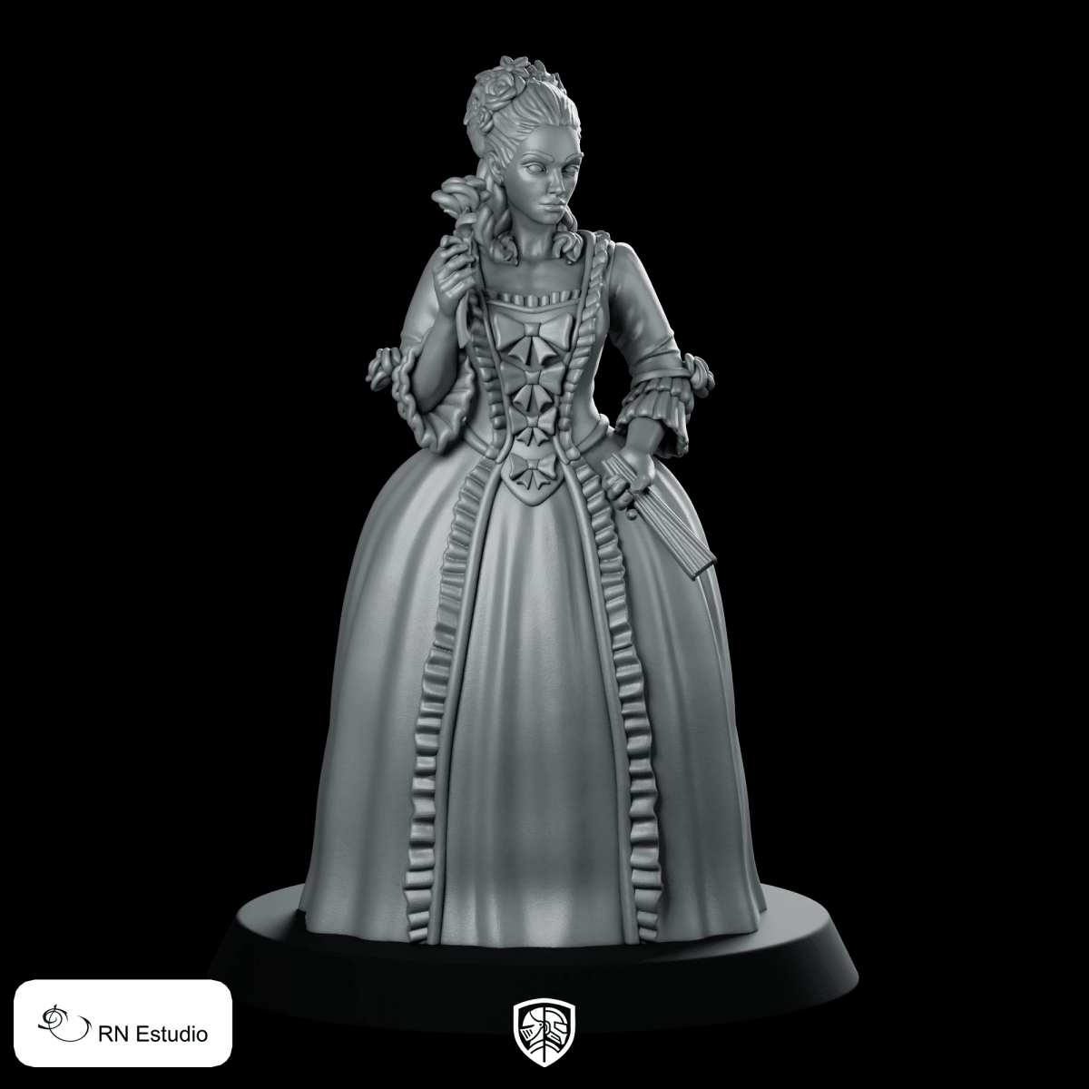 Anne Miniature Regal Noble Lady Court Intrigue - RN Estudio - We Print Miniatures