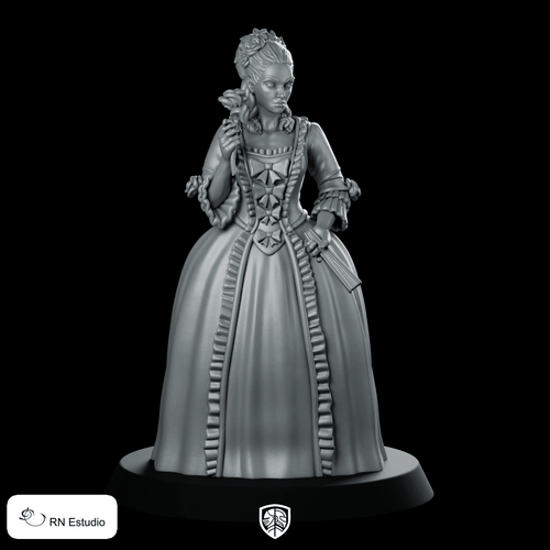Anne Miniature Regal Noble Lady Court Intrigue - RN Estudio - We Print Miniatures