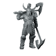 Annointed Warrior Of Fury 1 Horned Marauder - Papsikels Miniatures - We Print Miniatures