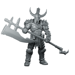 Annointed Warrior Of Fury 2 Horned Berserker - Papsikels Miniatures - We Print Miniatures