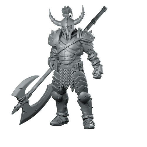 Annointed Warrior Of Fury 3 Horned Marauder - Papsikels Miniatures - We Print Miniatures