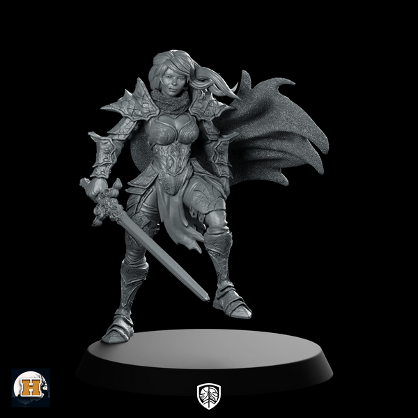 Antea Miniature Female Warrior Sword Armored Hero