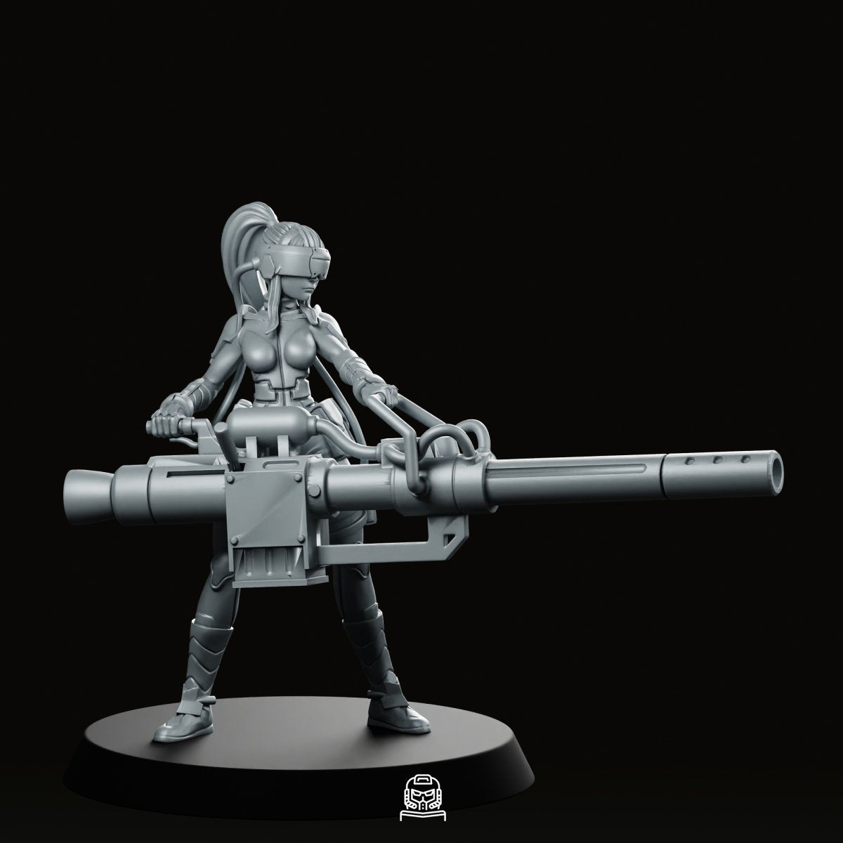 Anti Monster Defence Force 3Rd Division Captain 2 Miniature - Papsikels Miniatures - We Print Miniatures