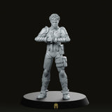 Anti Monster Defence Force 3rd Division Vice Captain Miniature - Papsikels Miniatures - We Print Miniatures