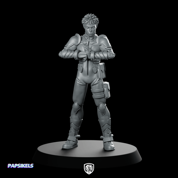 Anti Monster Defence Force Combat Suit Senpai - Papsikels Miniatures - We Print Miniatures