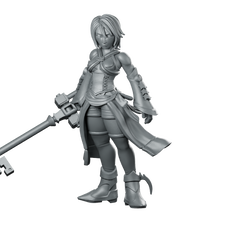 Aqua Kh Miniature Keyblade Warrior Miniature 360 Spin 01