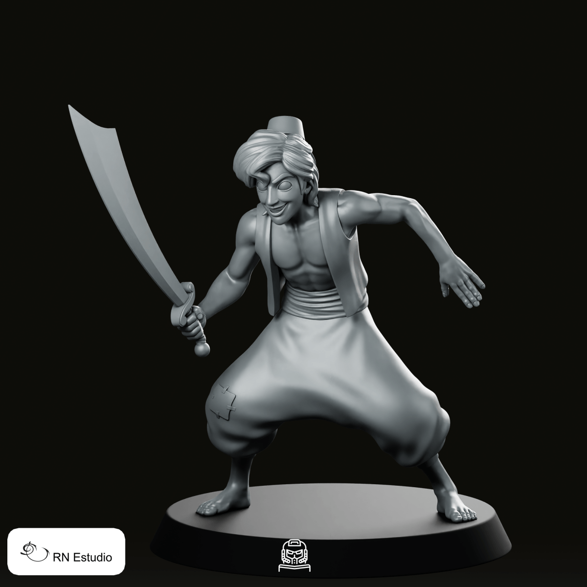 Arabian Knight Miniature - RN Estudio - We Print Miniatures