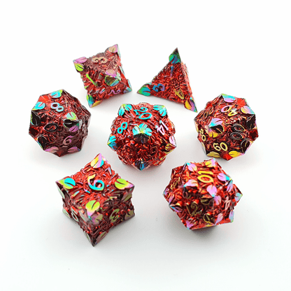 Arcane Arbor | Solid Metal Dice | 7 Piece Set - Tabletop Dominion - We Print Miniatures