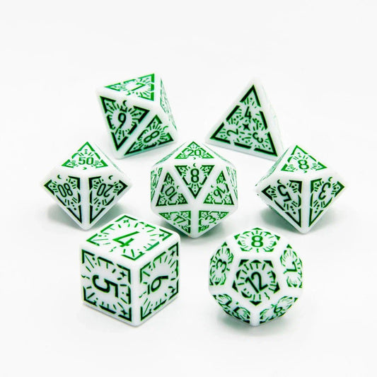 Arcane Burst | Acrylic Dice | 7 Piece Set - Tabletop Dominion - We Print Miniatures