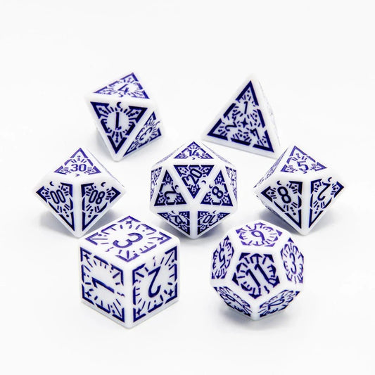 Arcane Twilight | Acrylic Dice | 7 Piece Set - Tabletop Dominion - We Print Miniatures