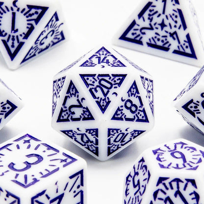 Arcane Twilight | Acrylic Dice | 7 Piece Set - Tabletop Dominion - We Print Miniatures