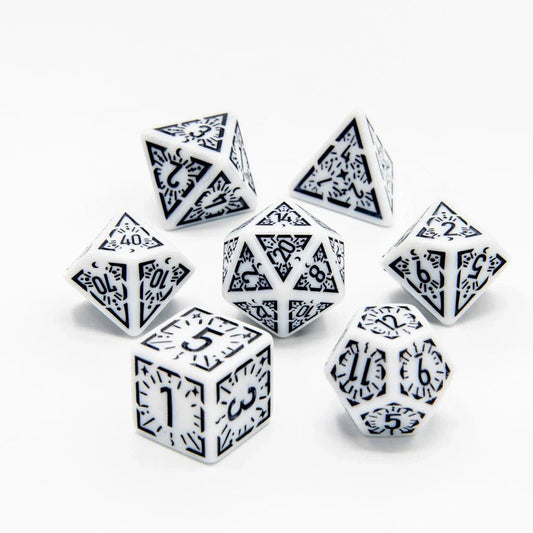 Arcane Veil | Acrylic Dice | 7 Piece Set - Tabletop Dominion - We Print Miniatures