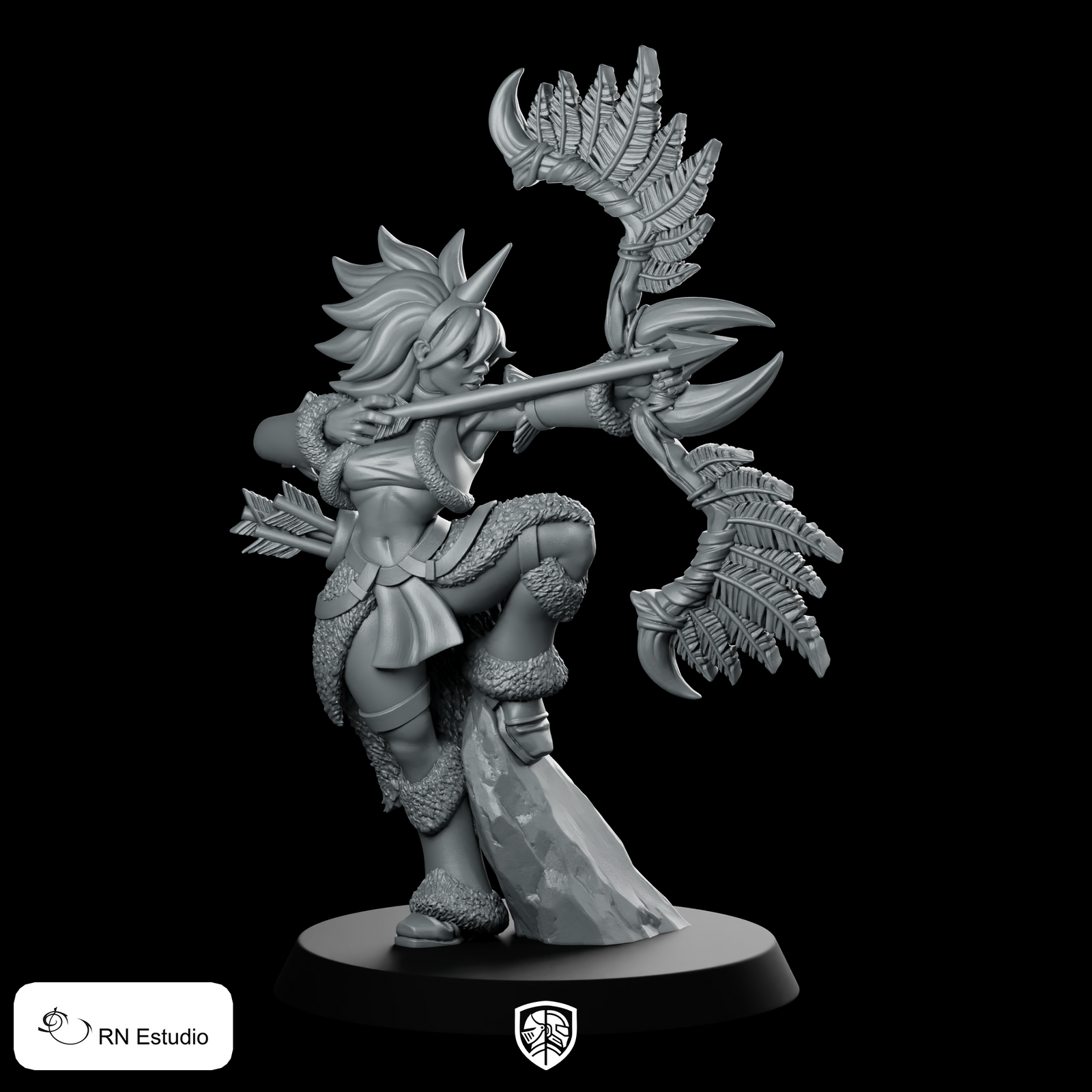 Archer Kira Forest Miniature Female Ranger Bow