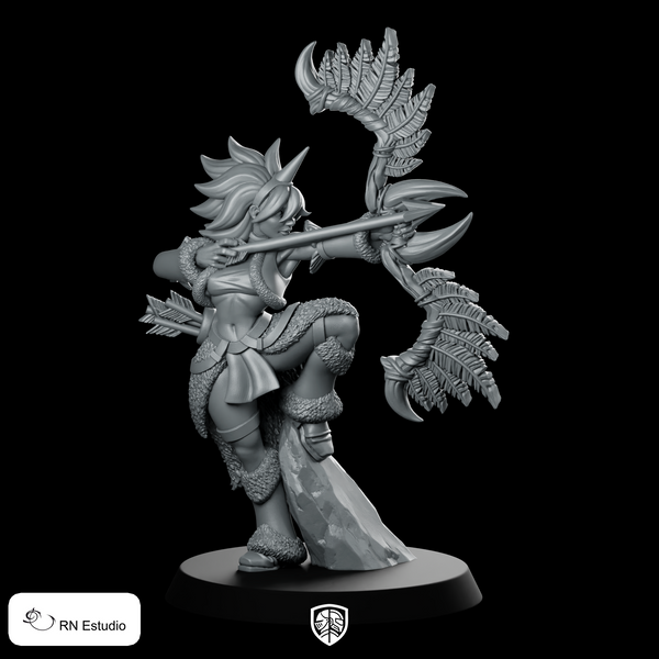 Archer Kira Forest Miniature Female Ranger Bow