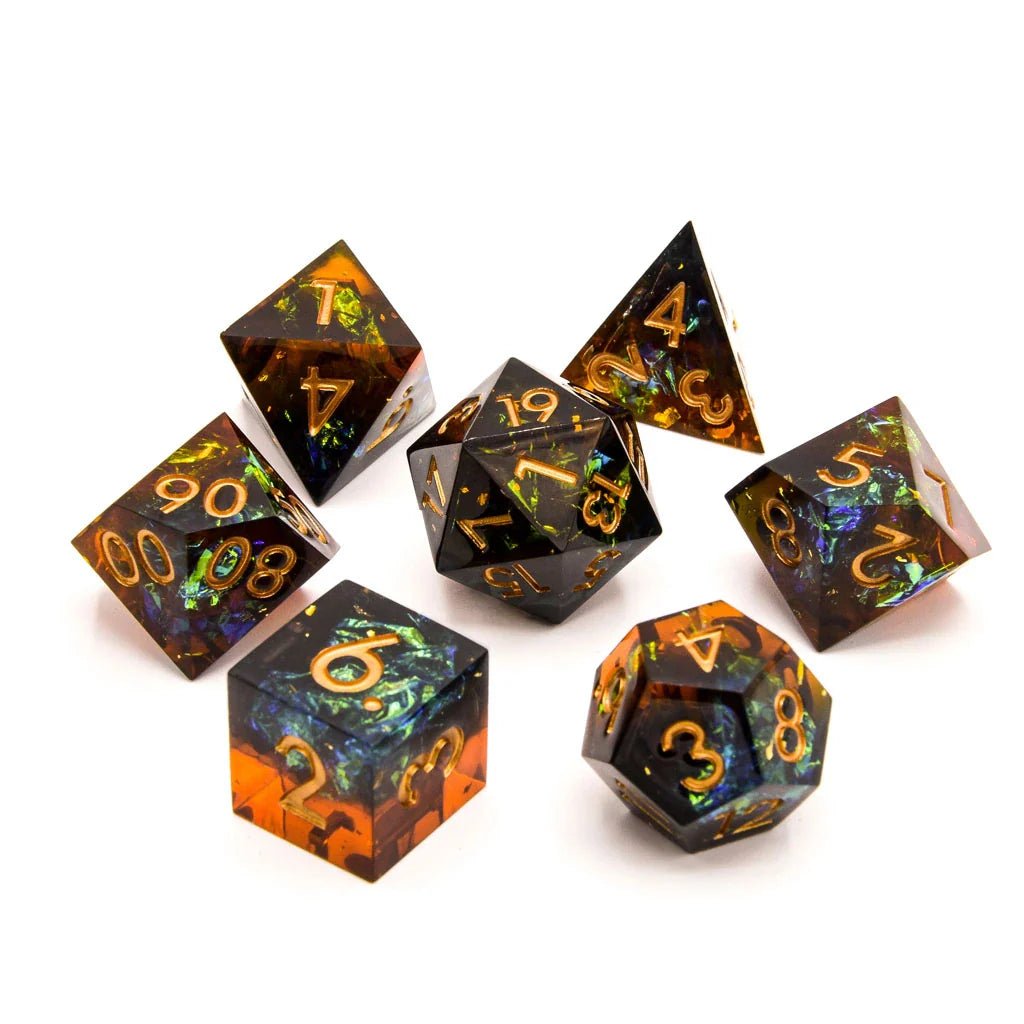 Archer's Dream | Sharp Edge Dice | 7 Piece Set - Tabletop Dominion - We Print Miniatures