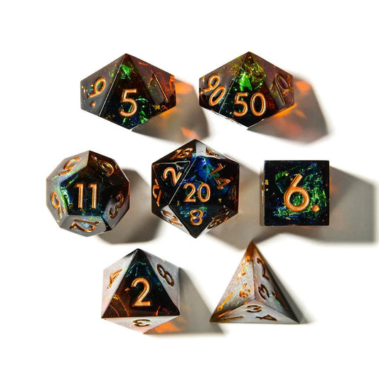 Archer's Dream | Sharp Edge Dice | 7 Piece Set - Tabletop Dominion - We Print Miniatures