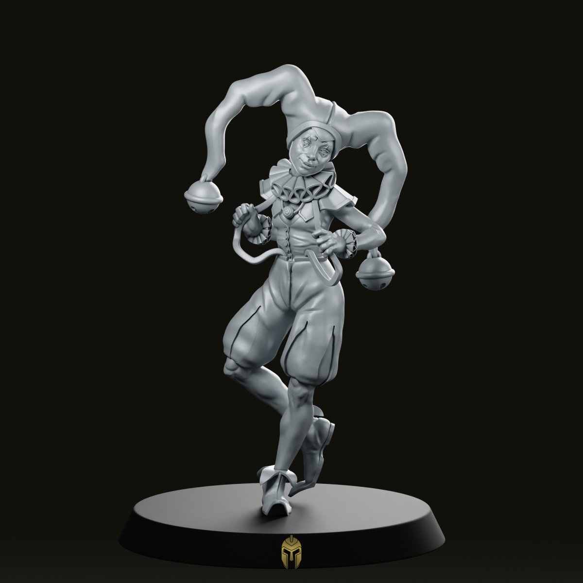 Arlecchina The Jester Miniature - We Print Miniatures