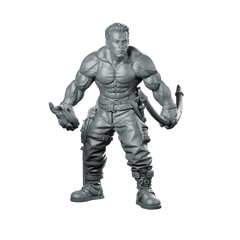 Barry Mcguffin Jungle Ranger Miniature Sci-Fi Hero Miniature 360 Spin 01