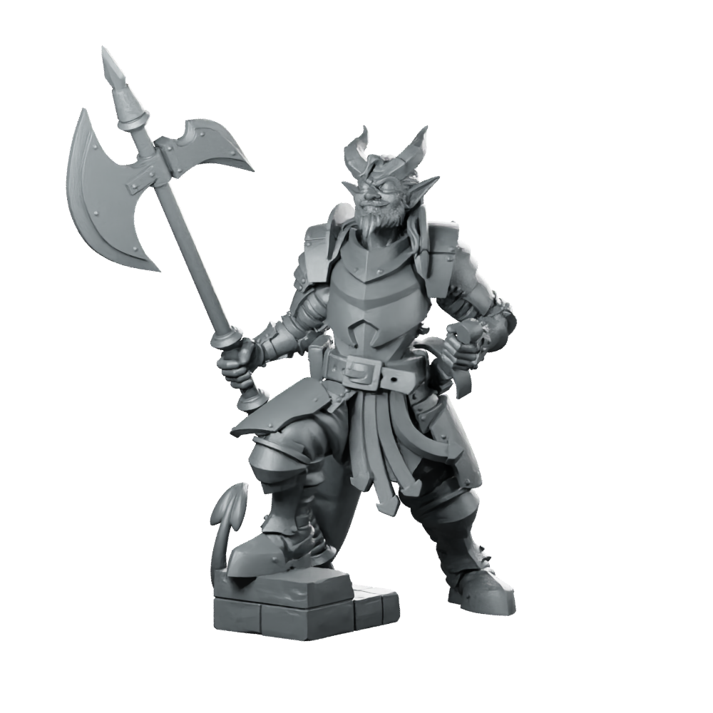 Arnulf Of Silverlake Miniature Armoured Axe Warrior Miniature 360 Spin 01