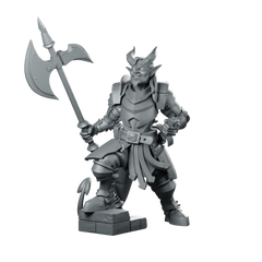 Arnulf Of Silverlake Miniature Armoured Axe Warrior Miniature 360 Spin 01