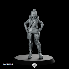 Artificial Intelligence Network Newsreader 2 Miniature Cyberpunk