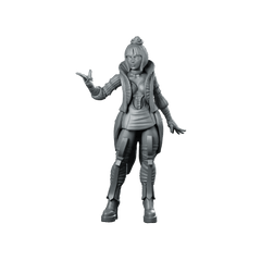 Artificial Intelligence Network Newsreader 3 Miniature Cyberpunk Reporter - Papsikels Miniatures - We Print Miniatures