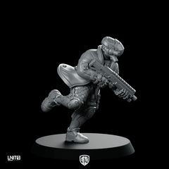Ashfall V1 Miniature Cyberpunk Combat Operative - Unit9 - We Print Miniatures