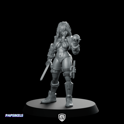 Ashimeru Fate Wrangler Orb Blade Operative - Papsikels Miniatures - We Print Miniatures